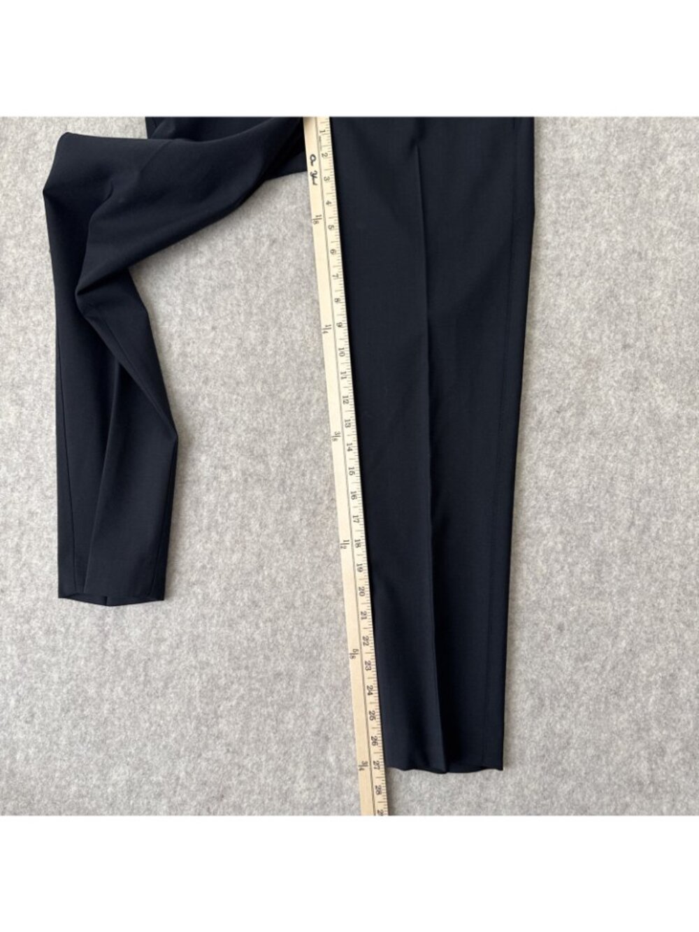 Vince Tapered Wool Dress Pants Womens 0 Black Ankle Length - Picture 11 of 16